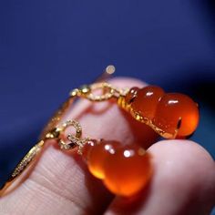 Light luxury tangerine Orange-red natural iced chalcedony gourd earrings for women vintage fashion Luxury Chalcedony Earrings For Women, Tangerine Orange, Gourds, Orange Red, Earrings For Women, Women's Earrings, Vintage Ladies, Dangle Earrings, Vintage Fashion