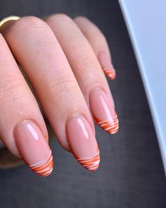 Burberry Nails, Bad Nails, Zebra Print Nails, Nails For Fall, Fall Acrylic, Nails Orange, Zebra Nails, Fall Gel Nails, Fall Nail Art Designs