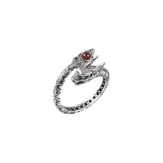 Introducing the Dragon Tail Ring, a shining symbol of strength and power. Crafted with intricate details, this ring is sure to make a statement. Add a touch of mythical elegance to your style with this unique piece. Made with expert precision, the Dragon Tail Ring is a must-have for any dragon enthusiast.

Weight: 3g

High quality zinc alloy

Adjustable ring sizes - one size fits all

Hypoallergenic, lead & nickel free 

*We carefully select each stone to provide the best quality stones. Since the stones are natural materials, the stone color may vary slightly from the picture, making this beautiful Jewelry completely unique, just like you! 
If you aren't in LOVE with your purchase, please let us know within 30 days of receiving your item, and you'll receive a stress-free refund. Adjustable Symbolic Metal Rings, Symbolic Open Ring Jewelry With Ring Detail, Adjustable Metal Engraved Ring, Adjustable Metal Engraved Open Ring, Adjustable Engraved Open Metal Ring, Adjustable Open Metal Engraved Ring, Adjustable Gothic Snake Ring As Gift, Adjustable Gothic Snake Ring For Gift, Metal Open Snake Ring