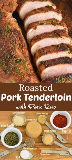 roasting pork tender in the slow cooker with spices and seasonings