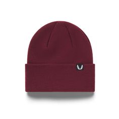 Classic fit versatile beanie with a woven logo label. Made from soft, warm 100% acrylic. Cotton Knitted Hats For Streetwear, Knitted Cotton Hats For Streetwear, Knitted Beanie For Fall Streetwear, Classic Beanie With Ribbed Cuffs, Red Beanie For Streetwear, Fitted Casual Beanie For Winter, Casual Fitted Beanie For Winter, Casual Red Winter Beanie, Casual Fitted Winter Beanie