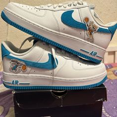 Air Force 1 New Men Size 9 Nike Air Force 1 With Abzorb Midsole, Shoes Air Force, Nike Shoes Air, Nike Shoes Air Force, Shoes Air, Nike Blue, New Man, Air Force 1, Men's Nike