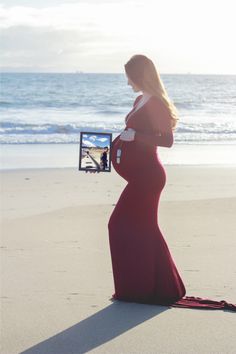 Discover the elegance of our Simple Long-Sleeve Maternity Gown, perfect for every expecting mom. With its graceful cut, comfortability, and stylish design, you'll make a stunning statement at your next big event. Pin and share the must-have gown for every soon-to-be mom! Fitted Maternity Gown, Maternity Brands