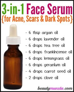 Face Serum For Acne, Diy Face Serum, Face Serum Recipe, Serum For Acne, Haut Routine, Acne Remedies, Natural Beauty Tips, Diy Skin Care, Diy Skin