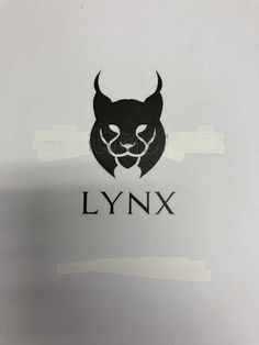 a close up of a paper with the word lynx on it