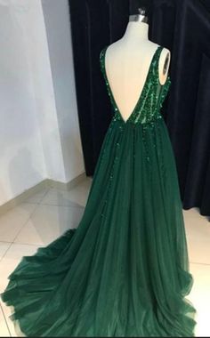 Green Sparkly Prom Dresses, Dark Green Prom Dress, Farewell Dresses, Matric Farewell, Green Evening Gowns, Dresses Graduation, Sparkly Prom Dress, Green Prom