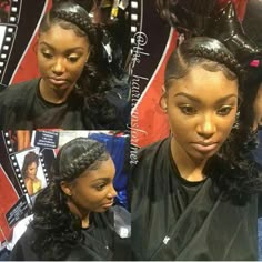 Fat braid High Side Ponytail Hairstyles For Black Women, Long Braid For Black Women Ponytail, Fat Braids Hairstyles, Pinup Braids Black Women, Braided Pointy Tail Black Women, French Braid Pigtails Black Women, High Side Ponytail, Ponytail Hairstyles For Black Women, Feed In Braids Ponytail