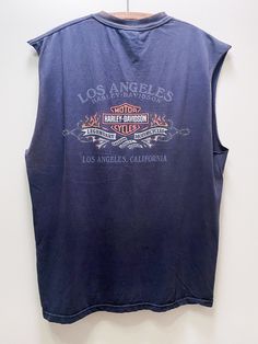 "Vintage Harley Davidson Tank || 1990s 90s || Los Angeles || Biker Tee Measurements \\\\ chest across: 23\" shoulder to shoulder: 20\" length from top of neck: 27\" marked size: large brand: Harley Davidson | Beefy hanes \\\\ visit us on instagram @YanResco N O T E || As with most vintage items, they will have signs of wear. We do our best to note any noticeable flaws either in the descriptions or the photos. Please message us with any questions about the condition of items before purchasing. Al Overszized Chopper Shirt, V Twin Engine, 90s Los Angeles, Style Moodboard, Vintage Harley Davidson, Vintage Harley, Harley Davidson, Made In Usa, Graphic T Shirt