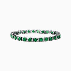 Effy Brasilica 14K White Gold Emerald Tennis Bracelet Emerald Tennis Bracelet, Effy Jewelry, Tennis Bracelet, Emerald, Tennis, White Gold, Bracelet, Gold, White