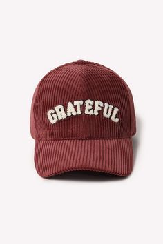 GRATEFUL Chenille Patch Corduroy Baseball cap – Dreams Boutique, LLC Corduroy Hat, Western Aztec, Chenille Patch, Coachella Festival, Bohemian Hippie, Dad Caps, Baseball Hat, Womens Fall, Boho Bohemian