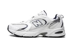 530 MR530SG New Balance 530 White, Green New Balance, Runing Shoes, New Balance White, Y2k Shoes, Stadium Goods, Trending Sneakers, Silver Shoes, White Mesh