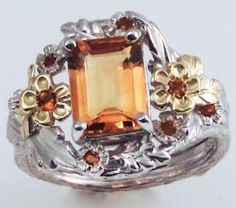 Citrine Empress Ring by FernandoJewelry on Etsy, $575.00 Old Rings, Green Gems, The Empress, Citrine Gemstone, Bling Rings, Recycled Silver, Modern Forms, Gemstone Colors, Citrine