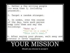 a computer screen with the words your mission written in black and white, on it