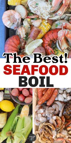 the best seafood boil with text overlay