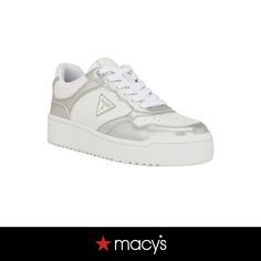 in stock Casual Lace, Sneakers White, White Silver, Womens Sneakers, Metallic Silver, Pick Up, Shoe Accessories, In Store, Buy Online