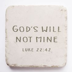 637 | Luke 22:42 - Twelve Stone Art Not My Will But Yours Be Done, Christian Magnets, Luke 22 42, Glory To His Name, Unique Marble, Bible Verse Gifts, Gifts Christian, Christian Friends, Christian Home Decor