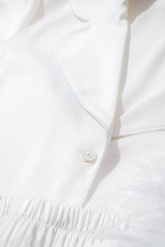 Darcie White Pyjamas Elegant Satin Finish Sleepwear For Bedtime, Elegant Fitted Sleep Sets, Silk Sleepwear With Satin Finish For Wedding Night, Elegant Silk Sleep Sets, Elegant Silk Sleepwear Sets, Elegant Satin Daywear Set, Elegant White Satin Finish Sleepwear, Elegant White Bedtime Set, White Silk Sleepwear For Bedtime