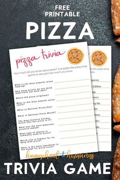 pizza trivia game with free printable recipe