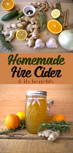 A recipe for how to make fire cider Herbal Medicine Recipes, Herbal Tonic, Coconut Bowls, Sick Remedies