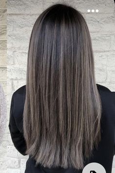 Brunette Hair With Grey Highlights, Partial Highlights For Brunettes Ash, Ashy Brown Highlights On Dark Hair, Black Hair Balayage Asian, Ash Blonde Balayage Brunette, Ash Brown Hair Balayage, Balayage Straight Hair, Warm Scarves