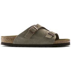 The men’s Birkenstock Zurich combines the lightness of a sandal with the stability and coverage of a shoe. Enclosed on the sides, this style has an open toe and heel to ensure air circulation. The extra soft suede upper hugs the foot, while the cork and latex footbed offers support and comfort for all day wear, all summer long. Features: Suede upper One wide strap with 2 small adjustable metal pin buckles Anatomically shaped cork-latex footbed Suede lining EVA outsole Made in Germany Style Numbe Classic Outdoor Synthetic Sandals, Open Toe Slippers With Arch Support For Outdoor, Classic Slip-on Outdoor Sandals, Classic Cushioned Slides For Outdoor, Classic Outdoor Sandals With Cushioned Footbed, Classic Open Toe Sandals For Outdoor, Classic Sandals With Leather Footbed For Outdoor, Birkenstock Zurich, Tandem Kayaking