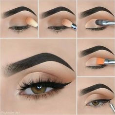 Eye Makeup Tips For Beginners, Eyeshadow Designs, Eye Makeup Styles, Simple Eye, Makeup Tutorial Eyeshadow, Make Up Tutorials