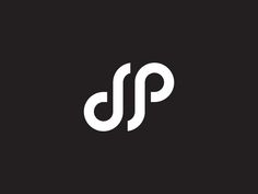 the letter jp is made up of two letters, one in black and white