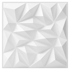 an abstract white wallpaper with triangular shapes on the bottom, and one corner in the middle