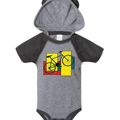 A patterned green bike against colorful patterned blocks is a unique cycling design for road and mountain cyclists. Our unisex one piece baby bodysuit make great gift for newborns, babies, infants, baby showers and expectant moms. An ideal gift for any new parent who will want one in every color. Baby Bodysuit. Size: 12 Months.  Color: Gray.  Gender: female.  Age Group: infant. Bike Pattern, Cycling Baby Onesie, Green Bike, Cycling Design, Baby Boy Or Girl, Baby Boy Gifts, New Parents, Infants, Pattern Blocks