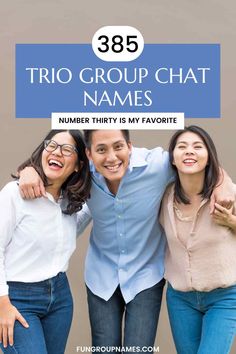 385 Group Chat Names for 3 That Will Inspire Silly Names For Friends, Groupchat Names For 3 People, Group Names For Trio, Trio Names For Groups, Gc Names Ideas For 3 People, Group Names For 3 Friends, Trio Gc Names