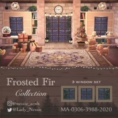 an advertisement for the frosted fir collection