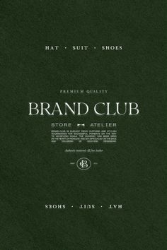 the front cover of a brand club book