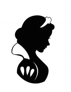 the silhouette of a woman's head with a hairdow in her hair