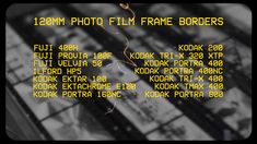 Top 120mm Photo Film Borders 120mm Film