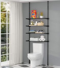 ALLZONE Bathroom Storage Cabinet Over The Toilet Organizer, Over Toilet Storage, Over The Toilet Storage, Narrow Cabinet, Toilet Shelves, Over The Toilet, Laundry Room Shelves, Over Toilet, Storage Cabinet Shelves