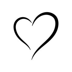 a black and white image of a heart with the word love written in cursive writing