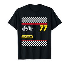 PRICES MAY VARY. Everyone who's looking for auto racing t shirts or drag racing shirts for kids, teens, and adults will have an instant connection to this race car shirt. It features artwork of race car driver's costume with numbers and a checkered flag. You may also stand out as a racecar driver and car racing or auto racing enthusiast during Race Day, Race Car Party, or Halloween with this race car costume. Aside from that, it is also the ideal drag racing shirt for all the drag racers. Lightw Birthday Racer Shirt, Drag Racing Shirts, Race Car Costume, Race Car Driver Costume, Car Costume, Racecar Driver, Race Car Driver, Race Car Party, Car Driver