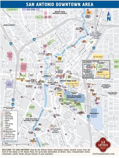 the san antonio downtown area map