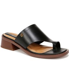 in stock Fashion Shoes Sandals, Leather Slide Sandals, Leather Slides, Franco Sarto, Dress Sandals, Gold Leather, Stacked Heel, Leather Working, Slide Sandals