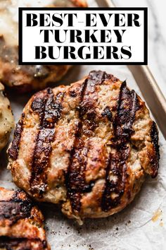 the best ever turkey burgers are made with only three ingredients, and they're ready in under 30 minutes