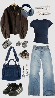 Downtown Outfits, Skandinavian Fashion, Outfit Inspo Casual, Neue Outfits, Baggy Pants, Cute Everyday Outfits, 가을 패션