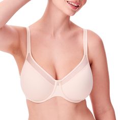 PRICES MAY VARY. Bali is the #1 National Bra Brand - Source: Circana, Retail Tracking Service, U.S. sales, women’s non-sport bras, brand type: national brand, 12 months ending November 2023 ULTRA-LIGHT SUPPORT - Ultra-light underwire bra for natural support without the bulk. A soft inner sling provides additional support and shaping. SO SMOOTH - Smooth and seamless t-shirt bra disappears under tees and other clingy tops and dresses. THE BACK STORY - Women's underwire bra with two-ply back and de Bali Bras, Convertible Bra, Spandex Top, Bra Brands, Illusion Neckline, Everyday Bra, Bra Straps, T Shirt Bra, Underwire Bra