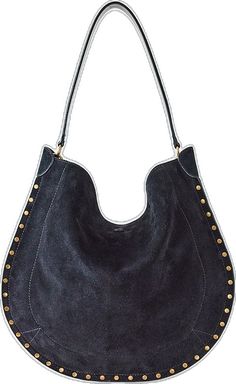 Luxury Hobo Bag With Suede Lining For Everyday Use, Suede Tote Bag With Gold-tone Hardware, Leather Hobo Bag With Snap Closure For Errands, Suede Tote Shoulder Bag With Gold-tone Hardware, Soft Bag, Isabel Marant Etoile, Zip Pouch, Hobo Bag, Isabel Marant