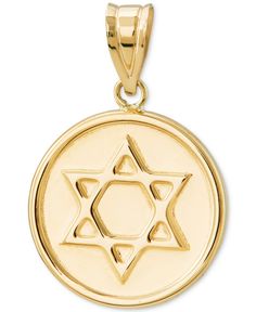 in stock Classic Yellow Gold Star Of David Jewelry, Formal Yellow Gold Star Of David Jewelry, Yellow Gold Star Of David Jewelry For Formal Occasions, Yellow Gold Jewelry With Polished Finish, Star Of David, Macys Jewelry, Jewelry Watch, Star Of David, Pendant Set, Free Jewelry