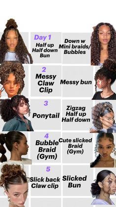 Skl Hairstyles, Quick Curly Hairstyles, Parting Hair, Peinados Hair Styles, Easy Hairstyles For Thick Hair