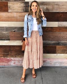 Modest Outfit Ideas, Moda Curvy, Cute Modest Outfits, Mode Boho, Mode Casual, Modest Clothing, Teacher Outfits, Maxi Skirts