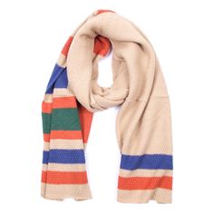 Sb-287_beige Soft Regular Scarf Everyday Wear Must Have Item For All Season High End Boutique Scarf High End Boutique, Do Everything In Love, Must Have Items, Do Everything, Knit Scarf, Striped Knit, Winter Scarf, Scarf Wrap, Knitted Scarf