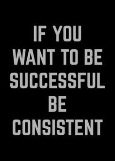 the words if you want to be successful be constient on a black background