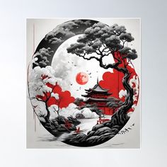 High-quality posters to hang in dorms, bedrooms or offices. Multiple sizes are available. Printed on 185gsm semi gloss poster paper. Additional sizes are available. japanese traditional art Asian Wall Art, Landscape Tattoo, Japanese Art Prints, Japanese Decor, Japanese Landscape, Japanese Tattoo Art, Japanese Graphic Design, Japanese Interior, Japanese Poster