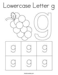 the letter g worksheet for preschool to learn how to write and draw letters